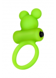 Зеленое виброкольцо на пенис A-Toys - A-toys - в Рязани купить с доставкой