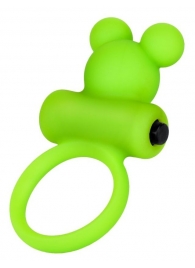 Зеленое виброкольцо на пенис A-Toys - A-toys - в Рязани купить с доставкой
