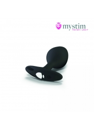 Черная пробка Mystim Rocking Vibe S с возможностью подключения к электростимулятору - 9,7 см. - MyStim - купить с доставкой в Рязани