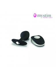 Черная пробка Mystim Rocking Vibe S с возможностью подключения к электростимулятору - 9,7 см. - MyStim - купить с доставкой в Рязани