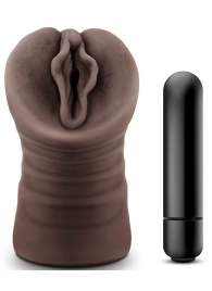 Коричневый мастурбатор-вагина Alexis - Blush Novelties - в Рязани купить с доставкой