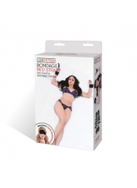 Чёрные манжеты для фиксации на кровати Bondage Bed Strap - Lux Fetish - купить с доставкой в Рязани