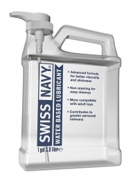 Канистра лубриканта Swiss Navy Water Based Lube на водной основе - 3,8 л. - Swiss navy - купить с доставкой в Рязани