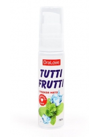 Гель-смазка Tutti-frutti со вкусом сладкой мяты - 30 гр. - Биоритм - купить с доставкой в Рязани