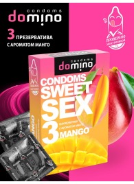 Презервативы для орального секса DOMINO Sweet Sex с ароматом манго - 3 шт. - Domino - купить с доставкой в Рязани