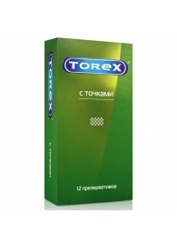 Текстурированные презервативы Torex  С точками  - 12 шт. - Torex - купить с доставкой в Рязани