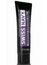 Возбуждающий гель-лубрикант на водной основе Sensual Arousal Lubricant - 10 мл. - Swiss navy - купить с доставкой в Рязани