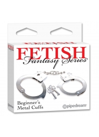 Металлические наручники Beginner s Metal Cuffs - Pipedream - купить с доставкой в Рязани