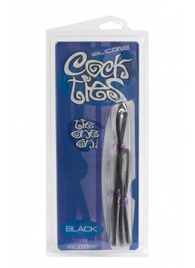 Набор черных эрекционных колец Cock ties - Doc Johnson - в Рязани купить с доставкой