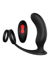 Черный массажер простаты REMOTE P-PLEASER - Dream Toys - в Рязани купить с доставкой
