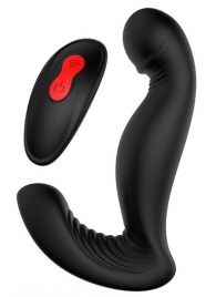 Черный вибромассажер простаты SWIRLING P-PLEASER - Dream Toys - в Рязани купить с доставкой