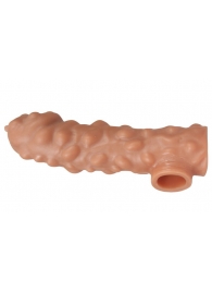 Насадка на фаллос с крупными бугорками EXTREME SLEEVE - 15,6 см. - KOKOS - в Рязани купить с доставкой