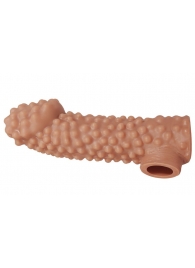 Насадка на фаллос с бугорками - 17,6 см. - KOKOS - в Рязани купить с доставкой