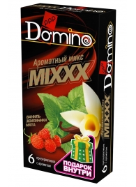 Ароматизированные презервативы DOMINO  Ароматный микс  - 6 шт. - Domino - купить с доставкой в Рязани