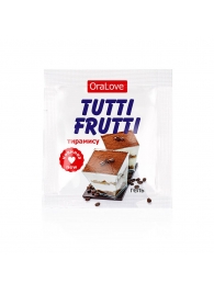 Пробник гель-смазки Tutti-frutti со вкусом тирамису - 4 гр. - Биоритм - купить с доставкой в Рязани