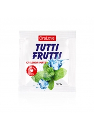 Пробник гель-смазки Tutti-frutti со вкусом мяты - 4 гр. - Биоритм - купить с доставкой в Рязани