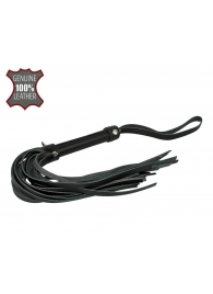 Черная многохвостовая плеть с шипами - 40 см. - Sitabella - купить с доставкой в Рязани