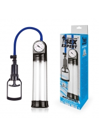 Прозрачная вакуумная помпа Sex Expert с манометром - Sex Expert - в Рязани купить с доставкой