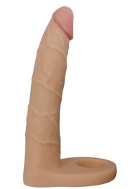 Телесная насадка-фаллоимитатор для двойного проникновения - 17 см. - Lovetoy - купить с доставкой в Рязани