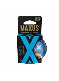 Классические презервативы в пластиковом кейсе MAXUS Classic - 3 шт. - Maxus - купить с доставкой в Рязани