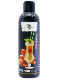 Интимный гель-смазка JUICY FRUIT с ароматом солёной карамели - 200 мл. - БиоМед - купить с доставкой в Рязани