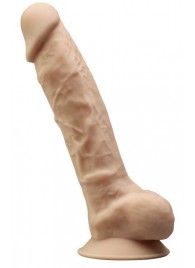 Телесный фаллоимитатор-реалистик с мошонкой на присоске MODEL 1 - 23 см. - Adrien Lastic