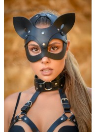 Эффектная маска кошки Ladys Arsenal с ушками - БДСМ Арсенал - купить с доставкой в Рязани