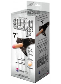 Пояс-трусики с насадкой Classic lux-Duke - 17,5 см. - LOVETOY (А-Полимер) - купить с доставкой в Рязани