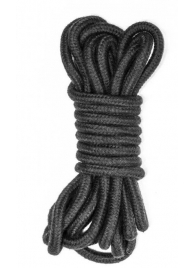 Черная веревка Do Not Disturb - 5 м. - Lola Games - купить с доставкой в Рязани