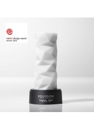 Белый 3D мастурбатор POLYGON - Tenga - в Рязани купить с доставкой