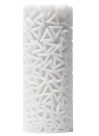 Белый 3D мастурбатор PILE - Tenga - в Рязани купить с доставкой
