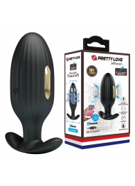 Черная анальная вибропробка с электростимуляцией Jefferson - 9,2 см. - Baile - купить с доставкой в Рязани