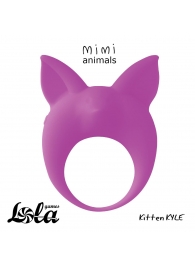 Фиолетовое эрекционное кольцо Kitten Kyle - Lola Games - в Рязани купить с доставкой