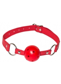 Красный кляп-шарик Firecracker - Lola Games - купить с доставкой в Рязани