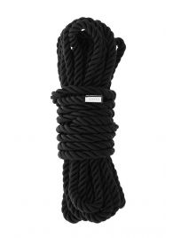 Черная веревка для шибари DELUXE BONDAGE ROPE - 5 м. - Dream Toys - купить с доставкой в Рязани