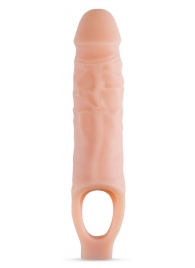 Телесный реалистичный фаллоудлинитель 9 Inch Silicone Cock Sheath Penis Extender - 22,86 см. - Blush Novelties - в Рязани купить с доставкой