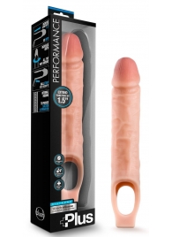 Телесный реалистичный фаллоудлинитель 10 Inch Silicone Cock Sheath Penis Extender - 25,4 см. - Blush Novelties - в Рязани купить с доставкой