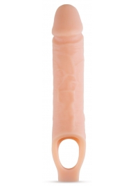 Телесный реалистичный фаллоудлинитель 10 Inch Silicone Cock Sheath Penis Extender - 25,4 см. - Blush Novelties - в Рязани купить с доставкой