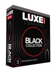 Черные презервативы LUXE Royal Black Collection - 3 шт. - Luxe - купить с доставкой в Рязани