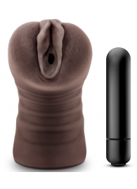 Коричневый мастурбатор-вагина Hot Chocolate Brianna - Blush Novelties - в Рязани купить с доставкой