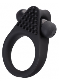 Черное эрекционное виброкольцо Brid с шипиками - A-toys - в Рязани купить с доставкой