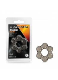 Дымчатое эрекционное кольцо Stay Hard Thick Bead Cock Ring - Blush Novelties - в Рязани купить с доставкой