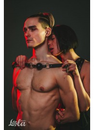 Черный кляп Love Addict на замочке - Lola Games - купить с доставкой в Рязани