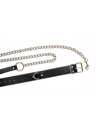 Черный ошейник с поводком Wild - Lola Games - купить с доставкой в Рязани