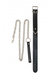 Черный ошейник с поводком Wild - Lola Games - купить с доставкой в Рязани