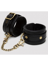 Черные оковы на ноги Bound to You Faux Leather Ankle Cuffs - Fifty Shades of Grey - купить с доставкой в Рязани
