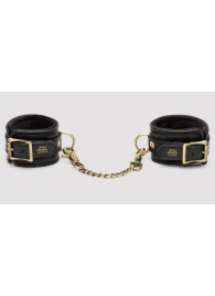 Черные наручники Bound to You Faux Leather Wrist Cuffs - Fifty Shades of Grey - купить с доставкой в Рязани
