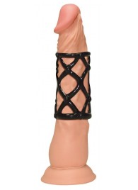 Чёрная насадка-сетка на пенис Orgasmus Wunder - Orion - в Рязани купить с доставкой