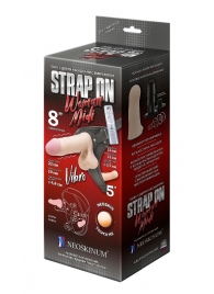 Вибрострапон Woman Midi с вагинальной пробкой - 22 см. - LOVETOY (А-Полимер) - купить с доставкой в Рязани