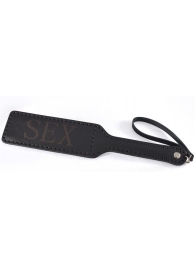 Черная гладкая шлепалка SEX - 35 см. - Sitabella - купить с доставкой в Рязани